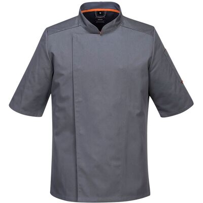 Portwest Veste De Cuisinier Maille Pro S/s Couleur : Gris Ardoise Taille M - Portwest Veste De Cuisinier Maille Pro S/s Couleur : Gris Ardoise Taille M -