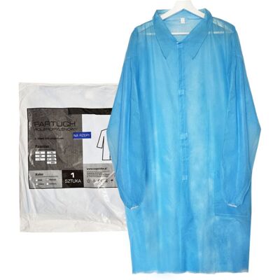 DPZO Grembiule Monouso Blu Xxxl Con Chiusura In Velcro (tessuto Non Tessuto 22 G) 1 Pezzo. DPZO Grembiule Monouso Blu Xxxl Con Chiusura In Velcro (tessuto Non Tessuto 22 G) 1 Pezzo.