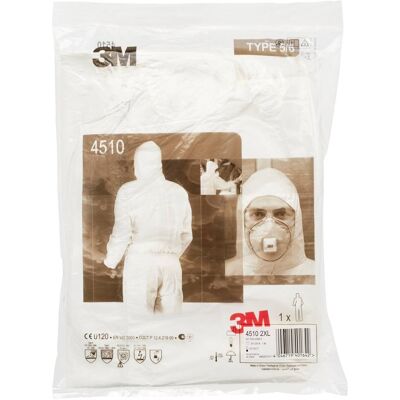 3M 4515w2xl Tuta Di Protezione 4515 Taglia: Xxl Bianco - 3M 4515w2xl Tuta Di Protezione 4515 Taglia: Xxl Bianco -