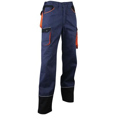 LMA 1257 - 54 Pantalon De Travail Herse Taille 54 Marine/noir/orange Zéro Métal LMA 1257 - 54 Pantalon De Travail Herse Taille 54 Marine/noir/orange Zéro Métal