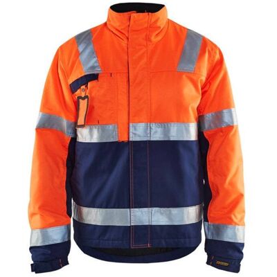 BLAKLADER Giacca Da Lavoro Invernale Ad Alta Visibilità 4862 - Arancione Fluorescente/marine Xxl BLAKLADER Giacca Da Lavoro Invernale Ad Alta Visibilità 4862 - Arancione Fluorescente/marine Xxl