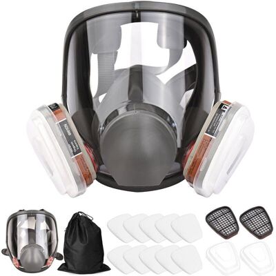 XISRENS Maschera Protettiva Integrale Contro I Gas Organici16 In 1lente Antiappannamentorealizzato Su Misuraper Verniciatura E Saldatura XISRENS Maschera Protettiva Integrale Contro I Gas Organici16 In 1lente Antiappannamentorealizzato Su Misuraper Verniciatura E Saldatura