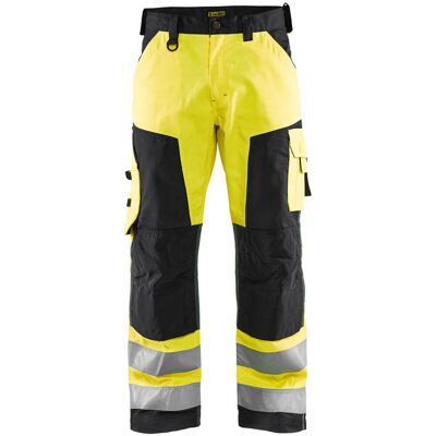 BLAKLADER Pantaloni Da Lavoro Ad Alta Visibilità 1566 - Giallo Fluorescente/nero 3xl - Fr(54) - Se(c60) - Norme BLAKLADER Pantaloni Da Lavoro Ad Alta Visibilità 1566 - Giallo Fluorescente/nero 3xl - Fr(54) - Se(c60) - Norme