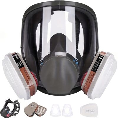 OEM 6800 Maschera Protettiva Antipolvere + 2 Cartucce Di Carbone + 12 Filtri OEM 6800 Maschera Protettiva Antipolvere + 2 Cartucce Di Carbone + 12 Filtri