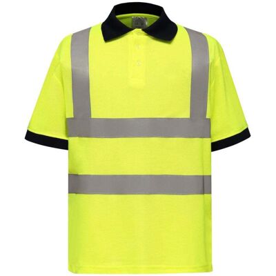 Yoko Polo Alta Visibilità Hi Viz Manica Corta Giallo Fluorescente M Yoko Polo Alta Visibilità Hi Viz Manica Corta Giallo Fluorescente M