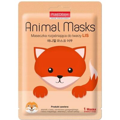 OEM Maschera Viso Illuminante Purederm Animal Mask Fox 21ml OEM Maschera Viso Illuminante Purederm Animal Mask Fox 21ml