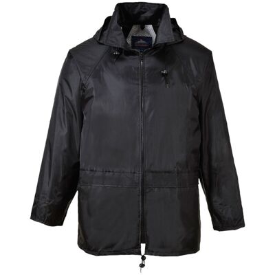 Portwest Giacca Da Pioggia Classica Colore: Nero Taglia S - Portwest Giacca Da Pioggia Classica Colore: Nero Taglia S -