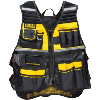 Stanley - Fmst1-71181 Gilet Multitasche Traspirante Tessuto Strisce Rinfrangenti Stanley - Fmst1-71181 Gilet Multitasche Traspirante Tessuto Strisce Rinfrangenti
