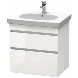 Duravit DuraStyle Mobiletto sotto lavabo Basalto Opaco / Bianco Lucido - DS648302243 Duravit DuraStyle Mobiletto sotto lavabo Basalto Opaco / Bianco Lucido - DS648302243