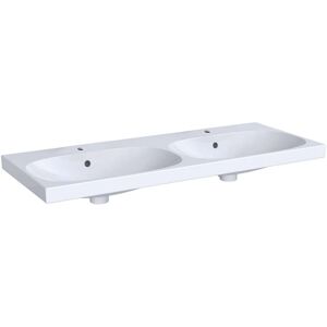 Lavabo doppio Geberit Acanto - 1200x480mm, Bianco, KeraTect Lavabo doppio Geberit Acanto - 1200x480mm, Bianco, KeraTect