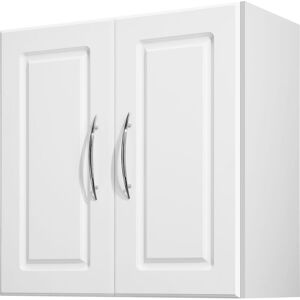 VEVOR Mobiletto Pensile Per Lavanderia Da 30 X 60 X 60 Cm, Mobiletto Pensile A 2 Ripiani Con Ripiano Regolabile, Armadietto Bagno Sospeso Con 2 Ante, Per Cucina, Bagno, Lavanderia, Bianco VEVOR Mobiletto Pensile Per Lavanderia Da 30 X 60 X 60 Cm, Mobiletto Pensile A 2 Ripiani Con Ripiano Regolabile, Armadietto Bagno Sospeso Con 2 Ante, Per Cucina, Bagno, Lavanderia, Bianco