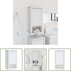 VIDAXL Mobile In Legno - Mobile Da Bagno A Muro Berg Bianco 40x27x71,5 Cm Massello Pino VIDAXL Mobile In Legno - Mobile Da Bagno A Muro Berg Bianco 40x27x71,5 Cm Massello Pino