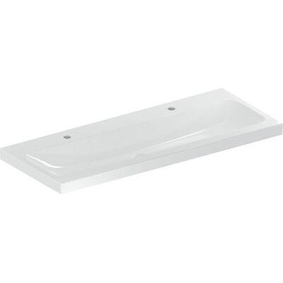 Lavabo Geberit iCon Light - 120x48cm, Bianco, 2 Fori Lavabo Geberit iCon Light - 120x48cm, Bianco, 2 Fori