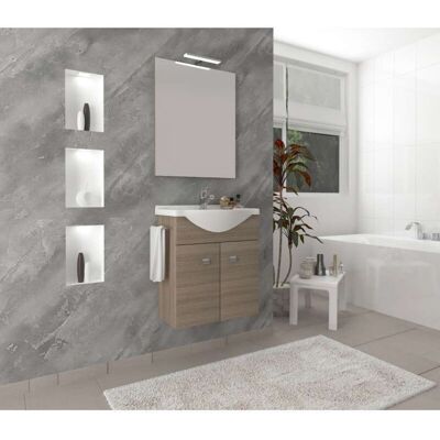 SAVINIDUE - Composizione bagno Zaffiro - Fumo - Arredo bagno SAVINIDUE - Composizione bagno Zaffiro - Fumo - Arredo bagno