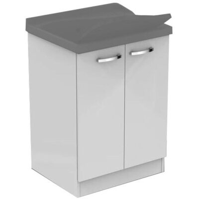 Dolomite - Lago Mobile Sottolavatoio 61x50 Con Asse - J0029pw Lavatoio Non Compreso Dolomite - Lago Mobile Sottolavatoio 61x50 Con Asse - J0029pw Lavatoio Non Compreso