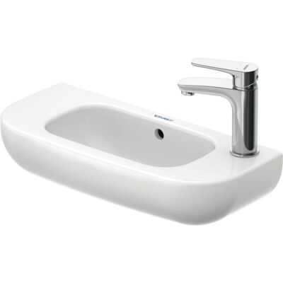 Lavabo Duravit D-Code - 1 foro per miscelatore, troppo pieno, bianco lucido - Lavabo Lavabo Duravit D-Code - 1 foro per miscelatore, troppo pieno, bianco lucido - Lavabo
