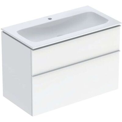 Set bagno Geberit iCon con mobile sospeso e due cassetti Set bagno Geberit iCon con mobile sospeso e due cassetti