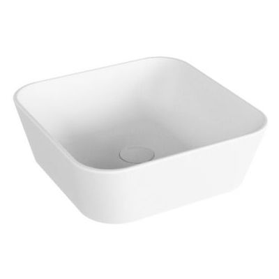 AZZURRA - Lavabo Build Appoggio Salvaspazio 43x43 In Ceramica Bianco Lucido AZZURRA - Lavabo Build Appoggio Salvaspazio 43x43 In Ceramica Bianco Lucido