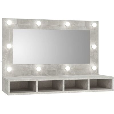 vidaXL Mobile da bagno con specchio LED - Armadietto moderno vidaXL Mobile da bagno con specchio LED - Armadietto moderno