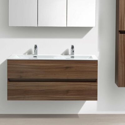 STANO. Mobile Bagno Doppio Lavabo Siena 120 Cm - Noce STANO. Mobile Bagno Doppio Lavabo Siena 120 Cm - Noce