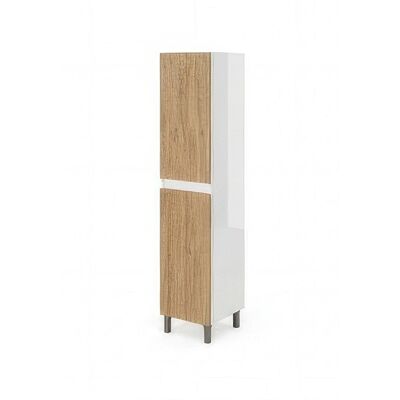 MARCA Colonna Bagno Lisbona 2a H.140 Bianco/rovere Naturale MARCA Colonna Bagno Lisbona 2a H.140 Bianco/rovere Naturale