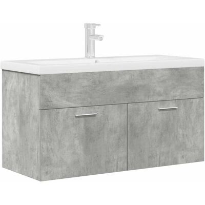 HELLOSHOP26 Mobiletto Da Bagno Sospeso Con Vano Contenitore 90 X 38,5 X 46 Cm Legno Composito Grigio Cemento 020055757 HELLOSHOP26 Mobiletto Da Bagno Sospeso Con Vano Contenitore 90 X 38,5 X 46 Cm Legno Composito Grigio Cemento 020055757