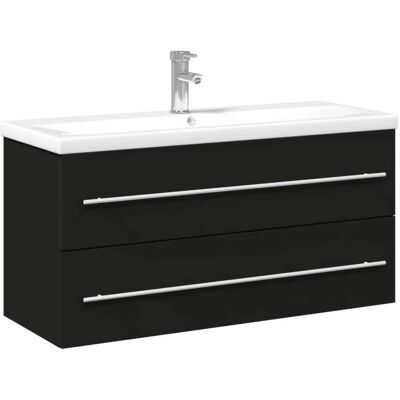 HELLOSHOP26 Mobiletto Da Bagno Sospeso 100 X 38,5 X 48 Cm Con Pratico Vano Contenitore Design Moderno Legno Nero 020055545 HELLOSHOP26 Mobiletto Da Bagno Sospeso 100 X 38,5 X 48 Cm Con Pratico Vano Contenitore Design Moderno Legno Nero 020055545