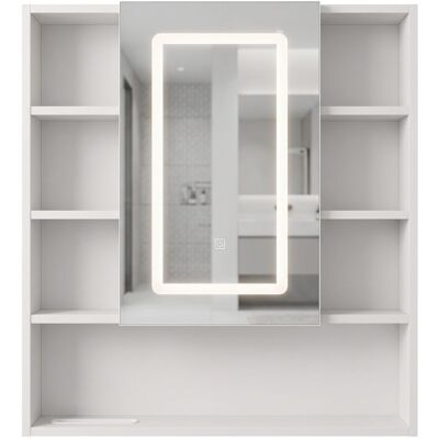 REA Mobile Con Specchio Luna 70x80 White REA Mobile Con Specchio Luna 70x80 White
