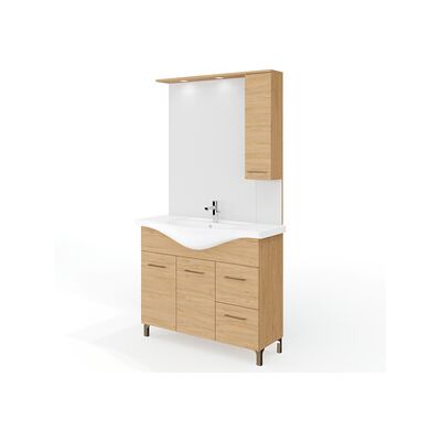 MARCA Mobile Bagno Rubino 2a+2c 105 Rovere Naturale MARCA Mobile Bagno Rubino 2a+2c 105 Rovere Naturale