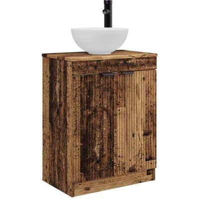 VIDAXL Mobile Da Bagno Con Lavabo Legno Antico 54 X 35 X 83 Cm VIDAXL Mobile Da Bagno Con Lavabo Legno Antico 54 X 35 X 83 Cm