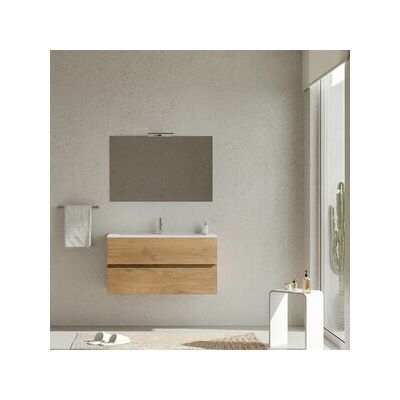 MARCA Mobile Bagno Easy 2c Sospeso 100 Rovere Naturale MARCA Mobile Bagno Easy 2c Sospeso 100 Rovere Naturale