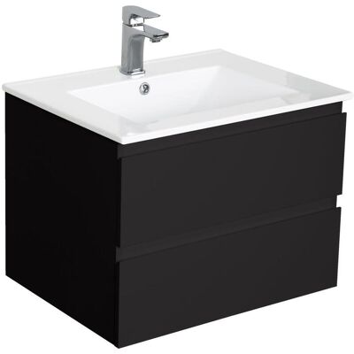 Mob In SORRENTO Mobile da bagno nero 60cm - Tipo di bagno Mob In SORRENTO Mobile da bagno nero 60cm - Tipo di bagno