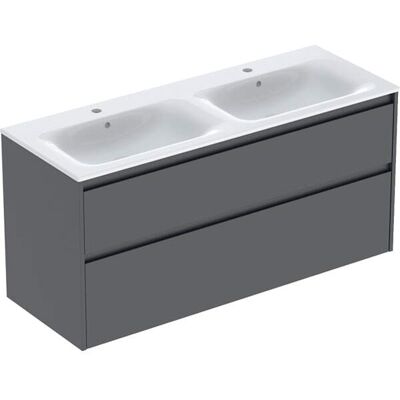 Geberit Renova Plan Ensemble Lavabo Double Meuble Bord Étroit, Geberit Renova Plan Ensemble Lavabo Double Meuble Bord Étroit,