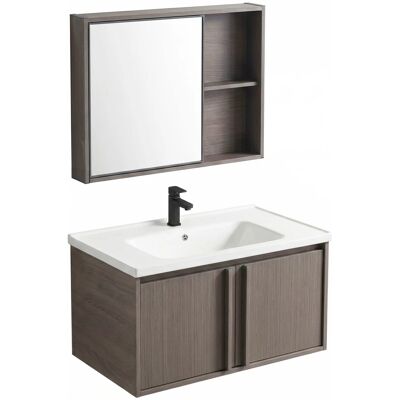 REA Un Set Di Mobili Da Bagno Con Lavabo Gama T25023 Kjm 80cm Brown REA Un Set Di Mobili Da Bagno Con Lavabo Gama T25023 Kjm 80cm Brown