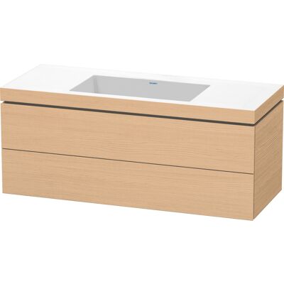 Set mobile bagno sospeso Duravit L-Cube - Quercia naturale Set mobile bagno sospeso Duravit L-Cube - Quercia naturale