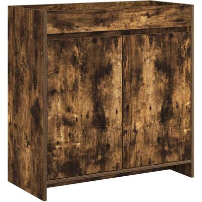 VIDAXL Mobiletto Da Bagno Sotto Lavabo Rovere Fumo 78,5 X 37,5 X 81 Cm VIDAXL Mobiletto Da Bagno Sotto Lavabo Rovere Fumo 78,5 X 37,5 X 81 Cm