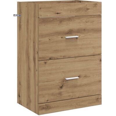 VIDAXL Mobiletto Da Bagno Sotto Lavabo Rovere Artigianale VIDAXL Mobiletto Da Bagno Sotto Lavabo Rovere Artigianale
