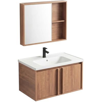 REA Un Set Di Mobili Da Bagno Con Lavabo Gama T25023 Hhl 70cm Brown REA Un Set Di Mobili Da Bagno Con Lavabo Gama T25023 Hhl 70cm Brown
