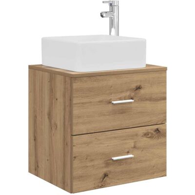 VIDAXL Mobile Lavabo Da Parete Rovere Artigianale 49,5 X 41 X 63 VIDAXL Mobile Lavabo Da Parete Rovere Artigianale 49,5 X 41 X 63