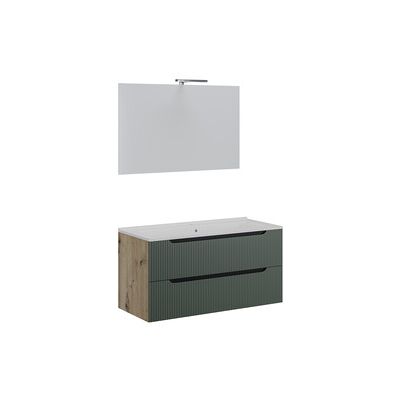 MARCA Mobile Bagno Comfort 2c Cannet 100 Rov/verde Sal MARCA Mobile Bagno Comfort 2c Cannet 100 Rov/verde Sal