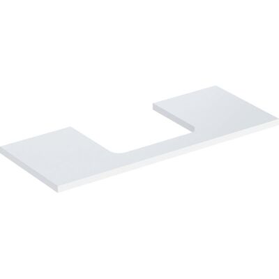 Piano lavabo Geberit Bianco con Taglio Centrale - Accessorio per Lavabo Piano lavabo Geberit Bianco con Taglio Centrale - Accessorio per Lavabo