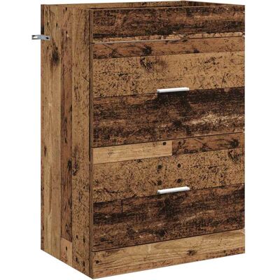 VIDAXL Mobiletto Da Bagno Sotto Lavabo Legno Antico 56 X 37,5 X 81 Cm VIDAXL Mobiletto Da Bagno Sotto Lavabo Legno Antico 56 X 37,5 X 81 Cm