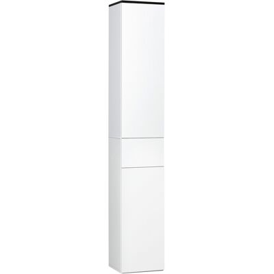 OEM Mobile Bagno Con Ripiano Regolabile, 2 Ripiani Chiusi E Un Cassetto In Legno, 30x28x180 Cm, Bianco OEM Mobile Bagno Con Ripiano Regolabile, 2 Ripiani Chiusi E Un Cassetto In Legno, 30x28x180 Cm, Bianco
