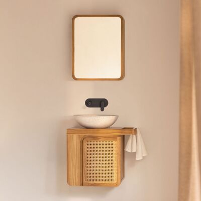 SKLUM Set Di Mobili Da Bagno Sospesi 60x40 Cm In Legno Di Teak Georgy SKLUM Set Di Mobili Da Bagno Sospesi 60x40 Cm In Legno Di Teak Georgy