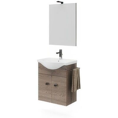 MARCA Mobile Bagno Zaffiro 2a 55 Noce Americano MARCA Mobile Bagno Zaffiro 2a 55 Noce Americano