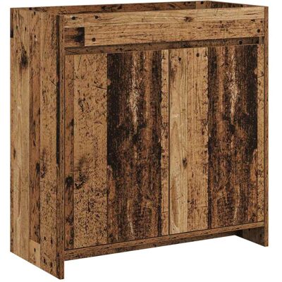 VIDAXL Mobiletto Da Bagno Sotto Lavabo Legno Antico VIDAXL Mobiletto Da Bagno Sotto Lavabo Legno Antico