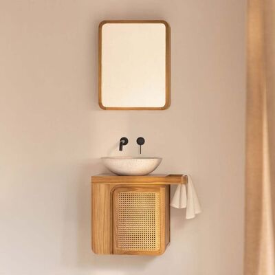 SKLUM Set Di Mobili Da Bagno Sospesi 60x40 Cm In Legno Di Teak Georgy SKLUM Set Di Mobili Da Bagno Sospesi 60x40 Cm In Legno Di Teak Georgy