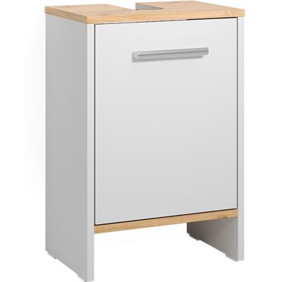 Vicco Mobile Sottolavabo Per Bagno Karli, Rovere Bianco/dorato, 38.2 X 57 Cm Con La Porta, Vicco Mobile Sottolavabo Per Bagno Karli, Rovere Bianco/dorato, 38.2 X 57 Cm Con La Porta,