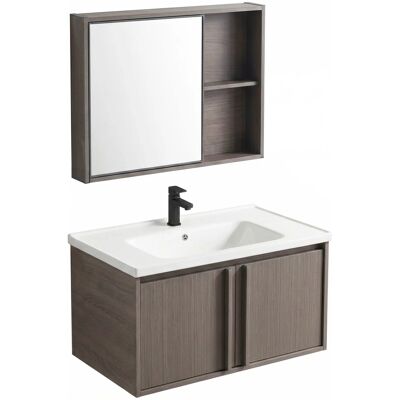 REA Un Set Di Mobili Da Bagno Con Lavabo Gama T25023 Kjm 80cm Brown REA Un Set Di Mobili Da Bagno Con Lavabo Gama T25023 Kjm 80cm Brown
