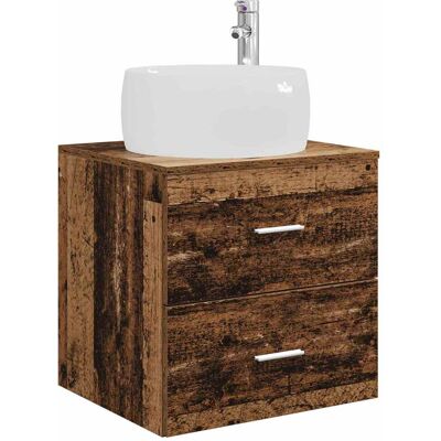 VIDAXL Mobile Lavabo Da Parete Legno Antico 49,5 X 44,5 X 66 Cm VIDAXL Mobile Lavabo Da Parete Legno Antico 49,5 X 44,5 X 66 Cm